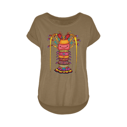 LANGOSTA Women's Long Slub T-Shirt XS-5XL