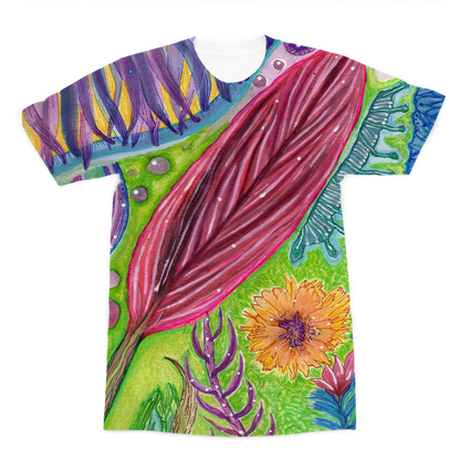 Acquerelli Fiori 1 Premium Sublimation Adult T-Shirt