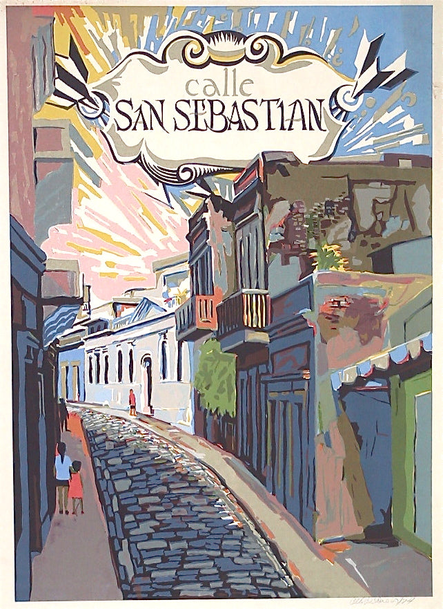 Cartel - Calle San Sebastián - Firmado