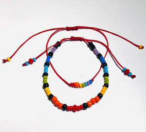 CHAKRA  BRACELET with pearl charms