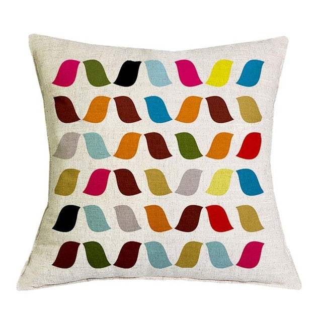 Cushion Cover Colorful Geometric