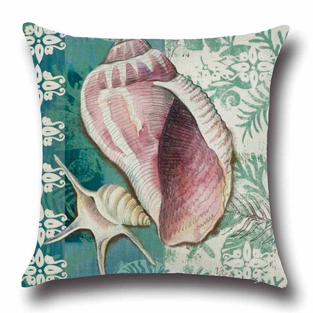 Vintage Nordic Ocean Cushion Cover 43cm
