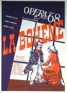 Cartel - Opera La Boheme 1968