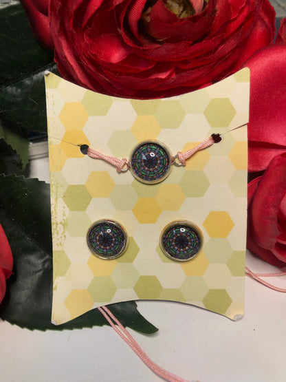 Mandala bracelet and earrings