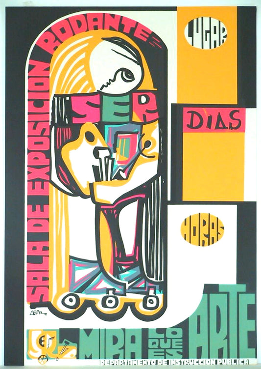 Cartel - Sala de exposición rodante