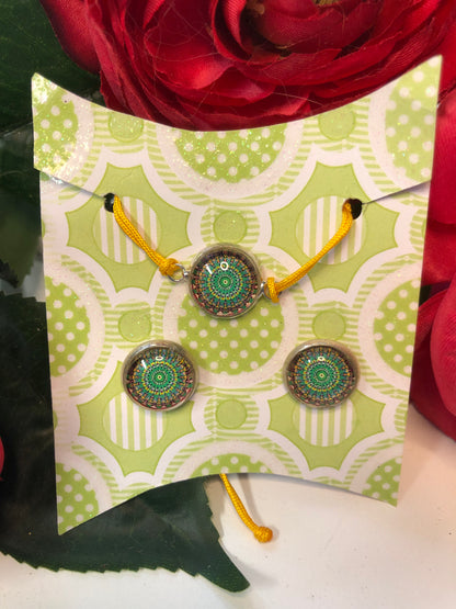 Mandala bracelet and earrings
