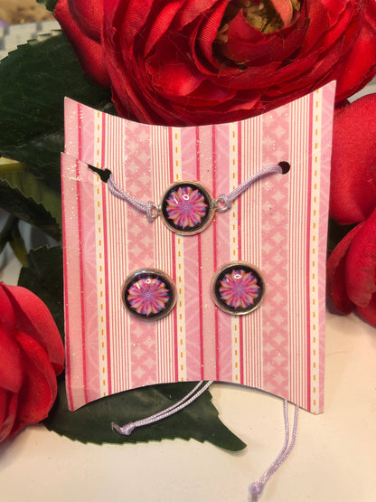 Mandala bracelet and earrings