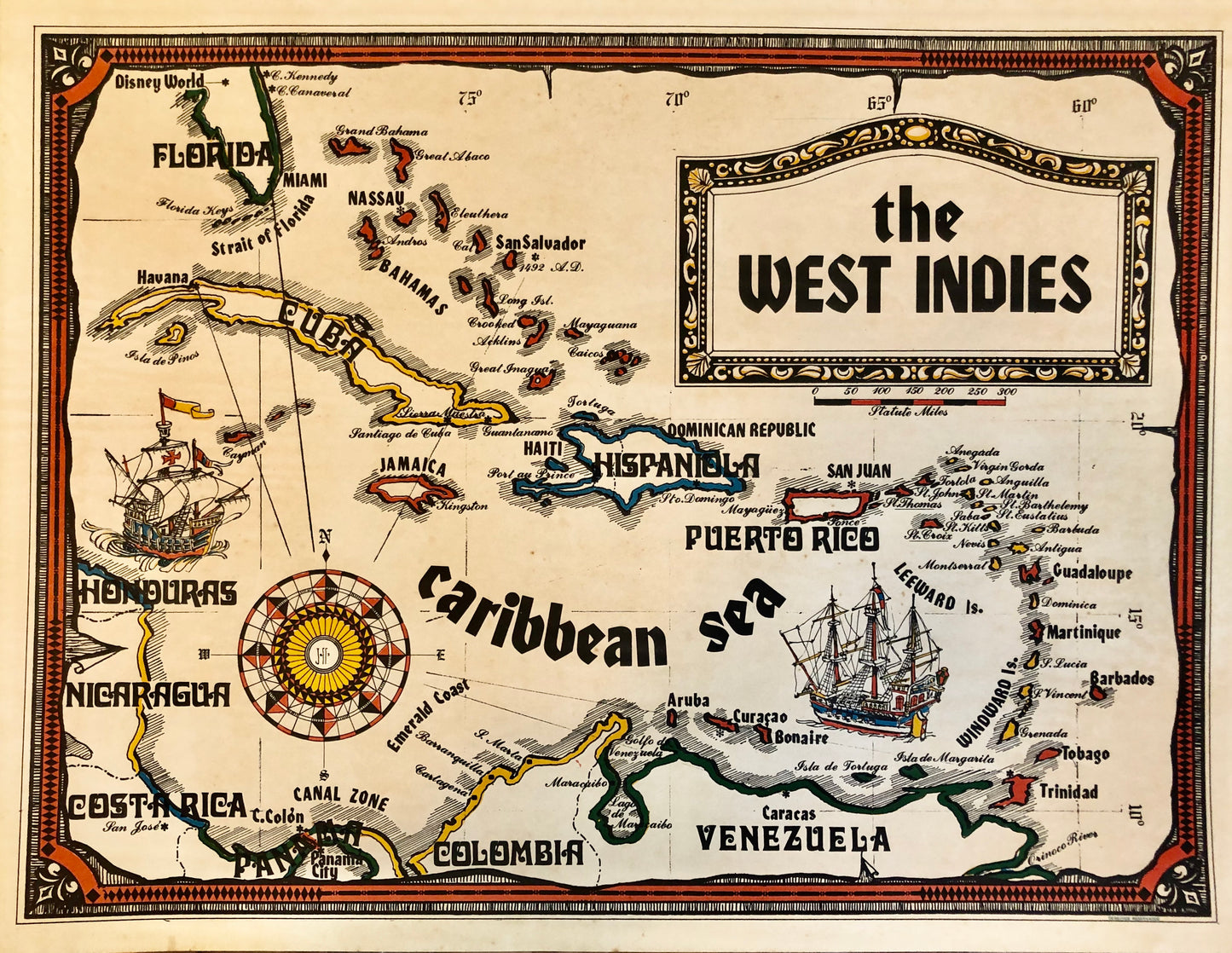 Litografía - The West Indies