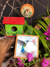 Artesanía - Pájaro  "Colibrí con flores"