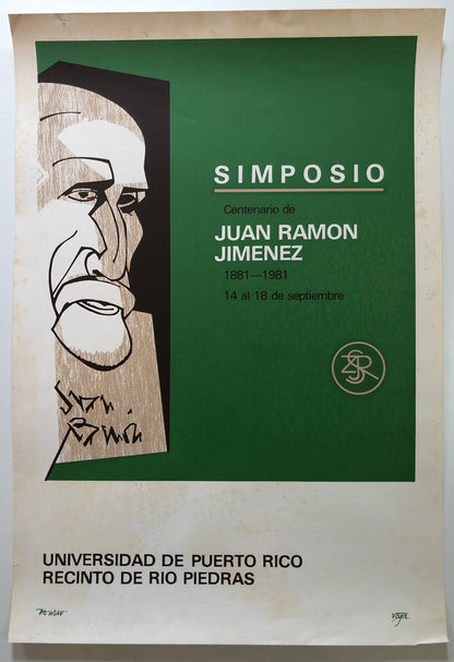 Cartel - Simposio Centenario Juan Ramón Jiménez