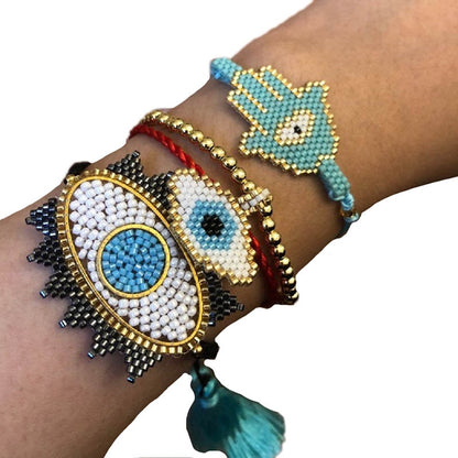 Boho Turkish Evil Eye Bracelets set