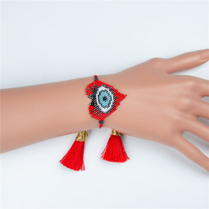 Go2boho Evil Eye Bracelets Miyuki Bracelet Turkish Eye Jewelry Mexican Heart Red Love Pulseras Women Bileklik Handmade 2021 Gift