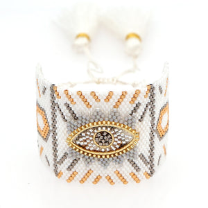 Boho Turkey Evil Eye Bracelet Tassel