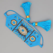 Boho Turkey Evil Eye Bracelet Tassel