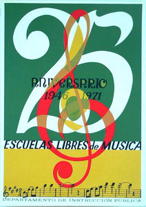 Cartel - 25 Aniversario Escuelas Libres de Musica