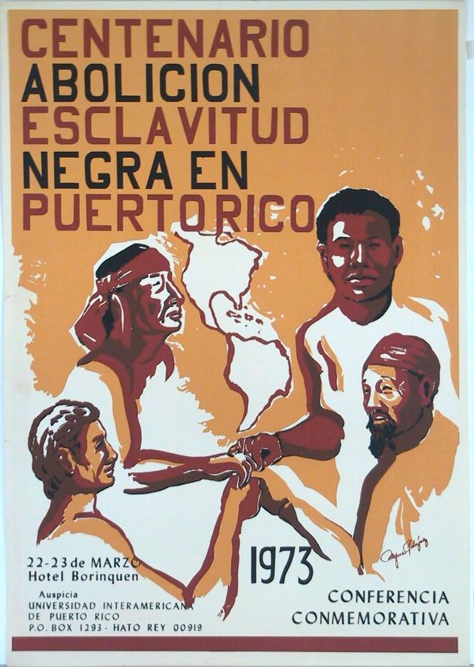 Cartel - Centenario de la Abolición de la Esclavitud Negra en Puerto Rico