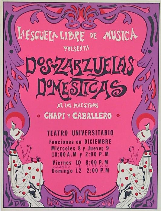 Cartel - Dos Zarzuelas Domésticas