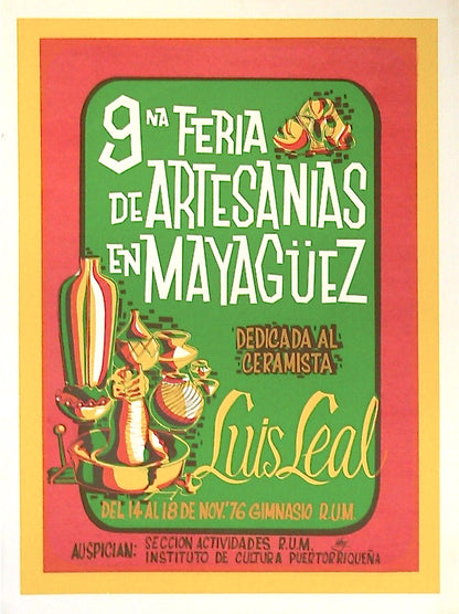 Cartel - 9na Feria de Artesanías en Mayaguez