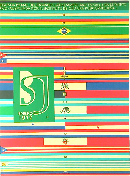 Cartel - Segunda Bienal de Grabado Latinoamericano