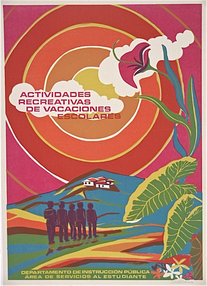 Cartel - Actividades Recreativas de Vacaciones Escolares