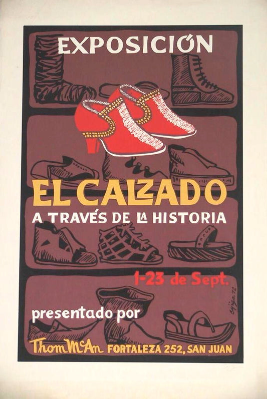 Cartel - Exposición El calzado a través de la historia