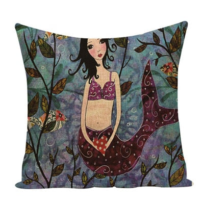Mermaid Marine Style Cushion Covers