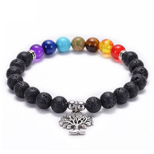 7 Healing Chakra Heart Bracelets