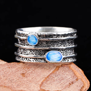 Boho Vintage Thai Silver Ring