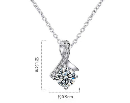 925 Sterling Silver Pearl Crystal Mermaid Charm