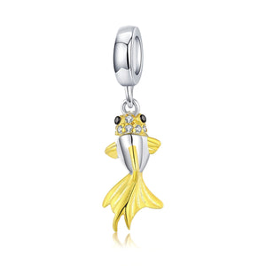 925 Sterling Silver Fish Tail Cute Mermaid
