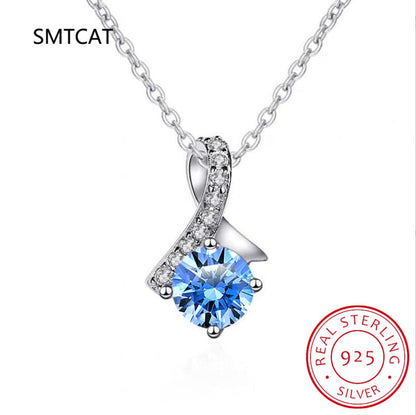 925 Sterling Silver Pearl Crystal Mermaid Charm