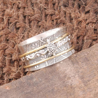 Vintage Turtle Spinner Ring