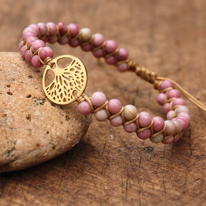 Boho Double Layer Natural Stone Jasper Bracelets