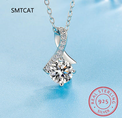 925 Sterling Silver Pearl Crystal Mermaid Charm