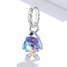 925 Sterling Silver Fish Tail Cute Mermaid