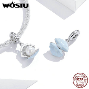 925 Sterling Silver Fish Tail Cute Mermaid