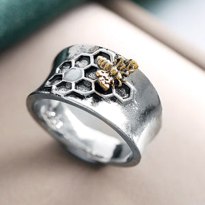 Boho Vintage Thai Silver Ring