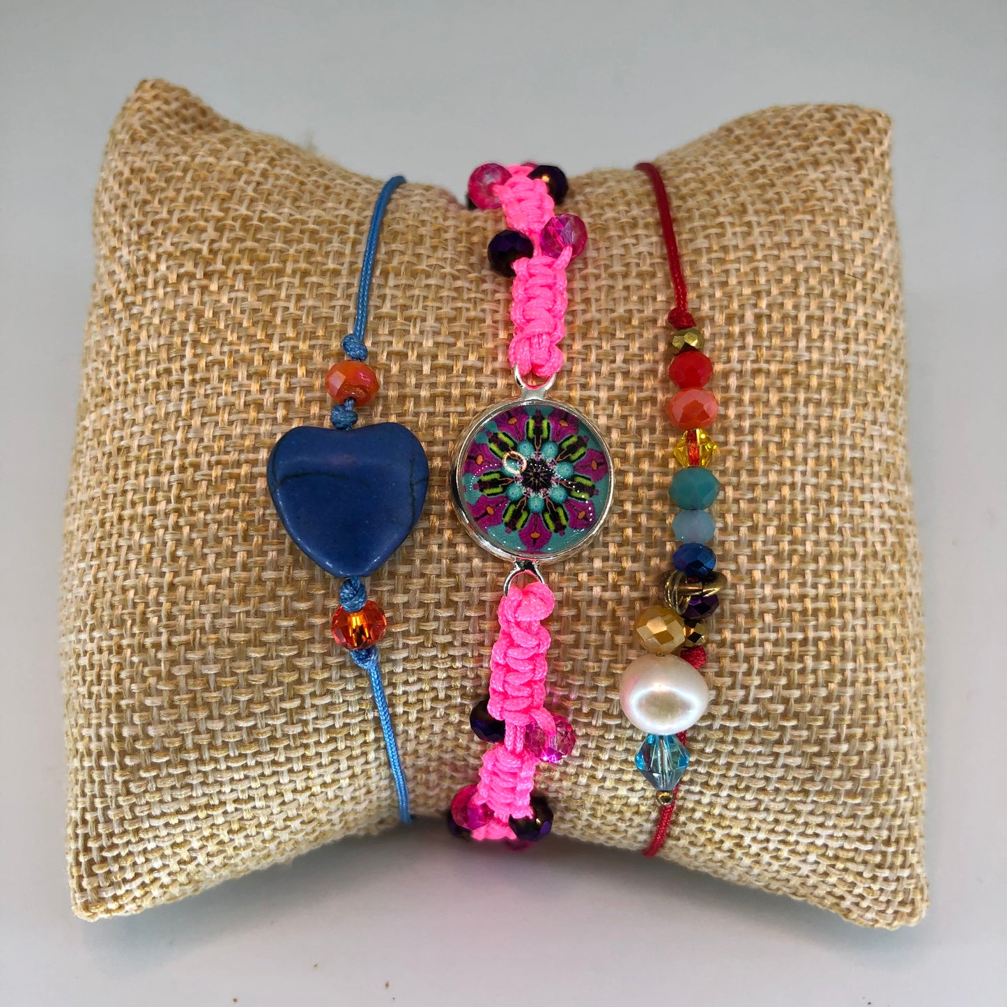 Compasión- Mandala bracelet trio
