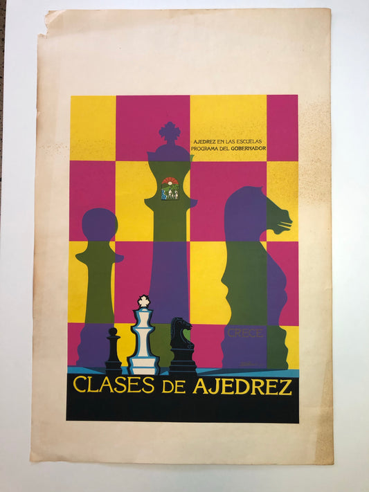 Cartel Ajedrez - Clases de Ajedrez