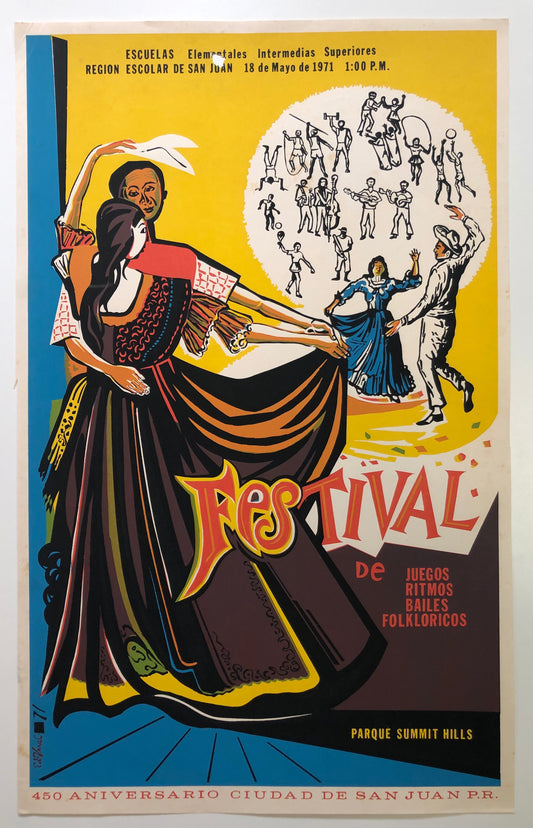 Cartel - Festival de Juegos Ritmos Bailes Folklóricos