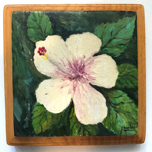Artesanía - Flor de maga blanca 2