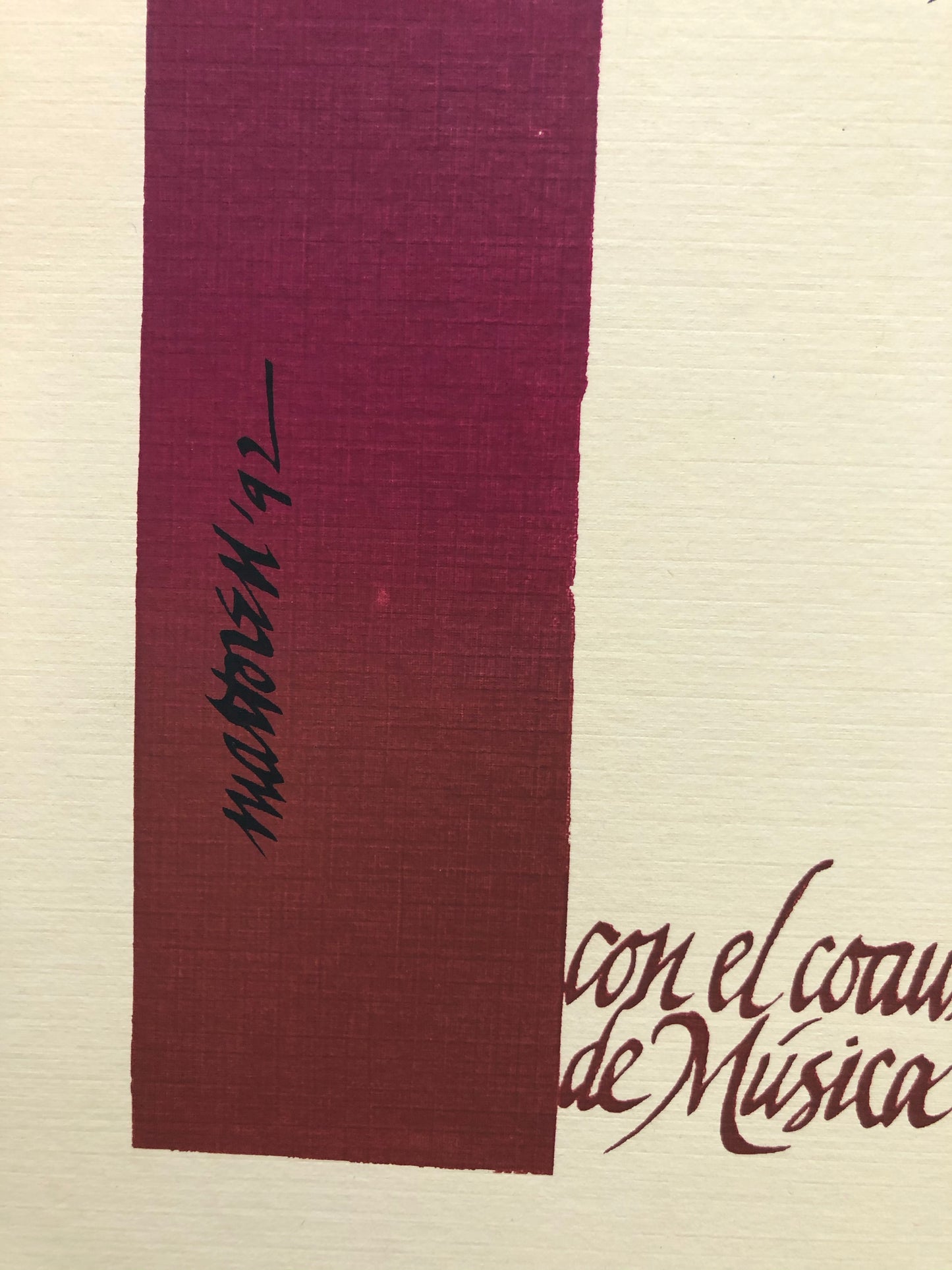 Cartel -Música los miércoles