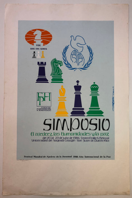 Cartel Ajedrez - Simposio