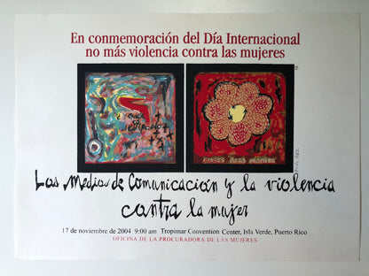 Cartel - En conmemoración del Día Internacional no más violencia contra las mujeres