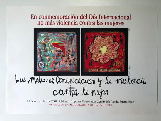 Cartel - En conmemoración del Día Internacional no más violencia contra las mujeres