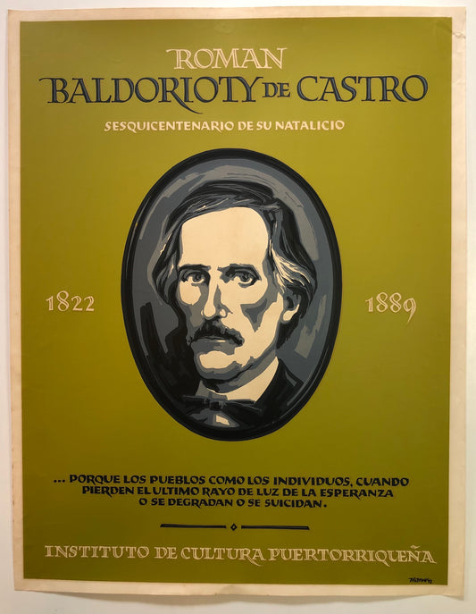 Cartel - Román Baldorioty De Castro