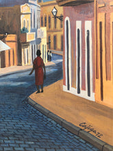 Calle San Sebastián - Original Painting by Cajiga