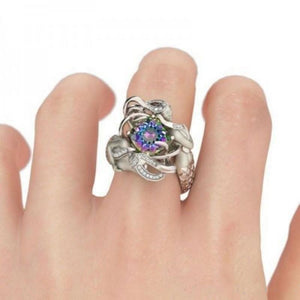 Luxurious Mermaid Ring 925 Sterling Silver 9 colors
