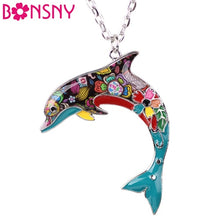 Metal Alloy Choker Dolphin Necklace