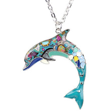 Metal Alloy Choker Dolphin Necklace